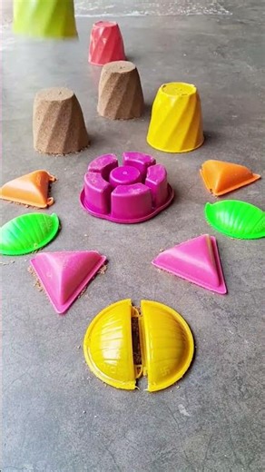 🍣Building the most satisfying Sand cakes for u🍕#shorts#youtubeshorts #viral