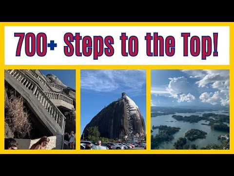 Climbing La Piedra del Peñol 🪨 | Guatapé Colombia Virtual Tour (Part 1 of 2)