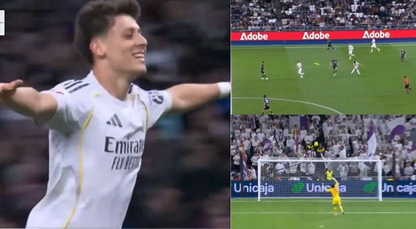 Arda Güler anotó golazo desde la media cancha y colocó el 4-1 de Real Madrid sobre Elche