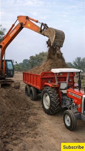 JCB Machine Working - Excavation, Truck Loading & Tractor Trolley Loading |