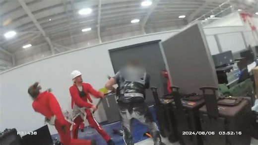 Alleged sledgehammer attack on police