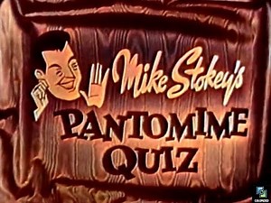 Pantomime Quiz 1955, Colorized, Game Show