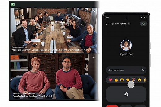 El modo complemento (o companion) de Google Meet llega a Android para usar el móvil como segunda pantalla