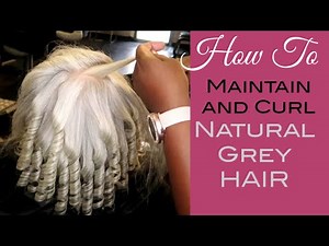 🐺 Silk Press for SHINY GREY Natural HAIR!