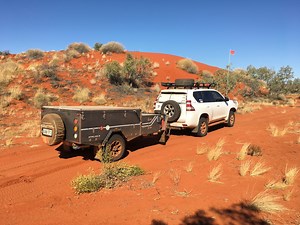 The Stirling Z Ezytrail Camper Trailer takes on the Hay River Track