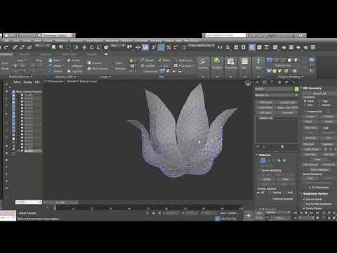 Lily Flower Modeling in 3dsmax