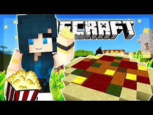 Minecraft - BUILDING PIZZA AND POPCORN! FOOD MANIA! - Team Build Battle (Minecraft Minigame)