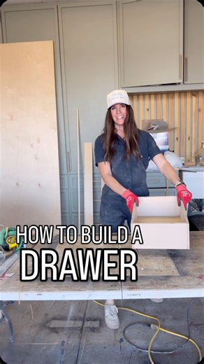 Sharee Morris on Instagram: "Repeat after me “I can build drawers!” Cuz yes you CAN!! • I’ll share in stories how to move your table saw blade and save to a highlight so you can refer back to it whenever you’re ready to build your own drawers. • Couple tips for measuring depth and width! If you want inset drawers, know in advance how deep your drawer front is going to be. Then measure about a half inch from the back of the cabinet to the front of the cabinet, and minus off the depth of your draw