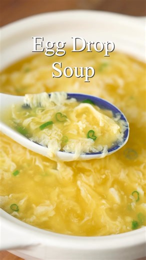 1.1M views · 11K reactions | Let’s make Egg Drop Soup just like Chinese Takeout Restaurant! Full Recipe is on our Blog, LlNK is in our Bl0! Just type “DROP” in the search!❤️ #eggdrop #eggdropsoup #chinesetakeout #takeoutfood #soup #easyrecipes #recipes | Two Plaid Aprons | Facebook