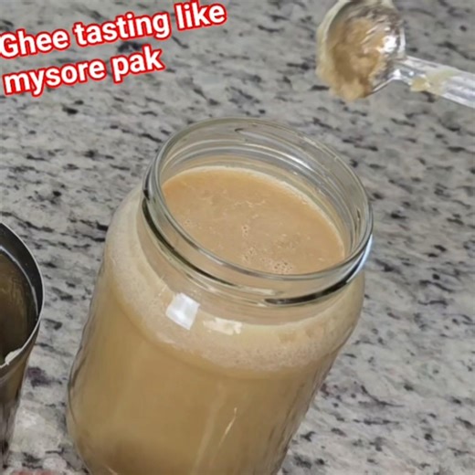 Home made ghee that tastes & smells like mysore pak/ Nutty tasting & smelling brown ghee