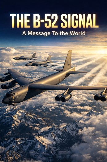 🚨 THE B-52 SIGNAL 🚨 Three of the most powerful bombers ever built just appeared in the sky — and the message is impossible to miss. The B-52 Stratofortress, a 70-year-old giant still capable of carrying 70,000 lbs of ordnance, is now flying missions as Operation Epic Fury intensifies. In military strategy, aircraft selection tells the story: First stealth. Then speed. Now overwhelming firepower. When the B-52 enters the picture, it means the campaign has entered a new phase. These aircraft can