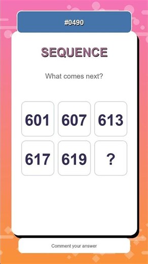 Sequence Challenge #0490 | Find the Next Number Fast