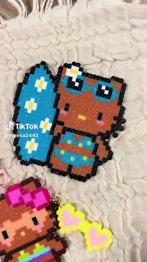 アイロンビーズで日焼けキティを作る方法と増産アイデア