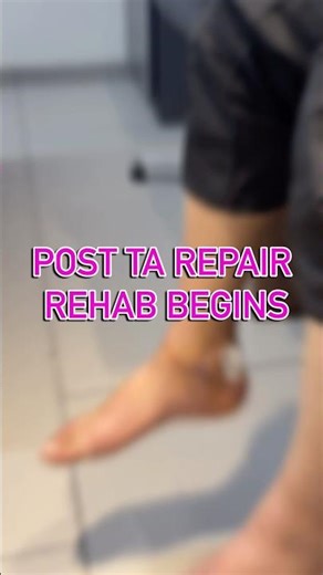 Achilles Tendon Repair Rehab of Right leg #shorts #video #pain #surgery #motivation #mobility