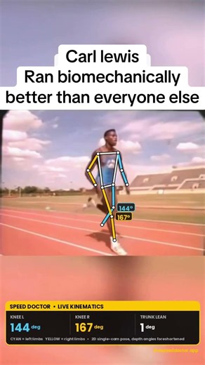 Carl Lewis had the perfect stride