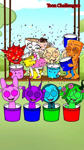 217K views · 2.2K reactions | Ready to put my puzzle-solving skills to the test! 樂 Take the Incredibox Challenge with me and see if you can jump into the correct color bucket ! | Toon Challengers | Facebook