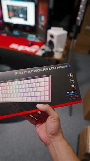 3.6K views · 21 reactions | Unboxing wireless gaming keyboard baru - ROG Falchion RX Low Profile #ROG #ROGFalchion #gamingkeyboard | Afiq Chii | Facebook