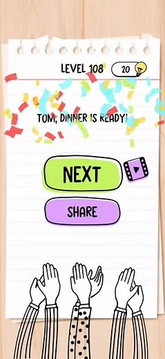 Brain Test Level 108 Catch it before my mom suffers a heart attack Answer