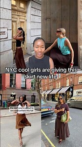 How NYC Girls Are Styling Brown Skirts for Fall 2026