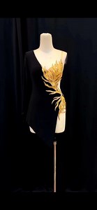 Custom Latin Dance Dress: Rhinestone Fringes, Competition Costume - Etsy