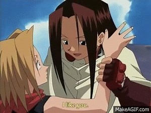 Shaman King - Anna slaps Hao on Make a GIF