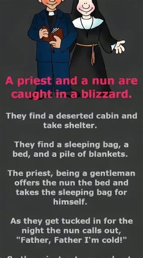 A Nun And Priest Spend A Night In A Cabin When The Unthinkable Happens Check the comments 👇👇 | Daily Funny Vibes