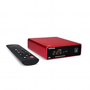 Topping E30 USB DAC AK4493 Chip Optical Coaxial HiFi DAC DSD512 768kHz Mini Desktop Decoder DAC with Remote Control (Red)