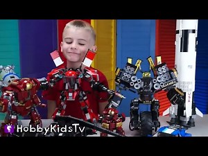 LEGO or LIE-GO?! Surprise TOYS with HobbyFrog Reviews ULTIMATE Lego Collection by HobbyKidsTV - Videos For Kids