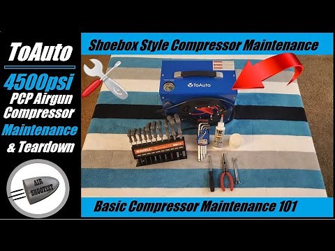 20hr Maintenance on the ToAuto A3 4500psi PCP Airgun Compressor! Maintain Your Shoebox Style Unit!