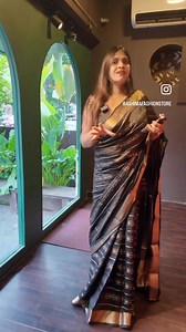 6.5K views · 48 reactions | Code 010425102 Cost: ₹1500 Soft silk saree with antique golden stripes — vintage charm in a budget! Understated shimmer, timeless elegance — perfect for when you want to keep it classy without trying too hard. WhatsApp 9895355800 to shop now. | AshimaFashionstore | Facebook