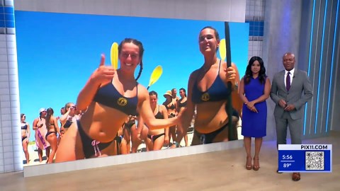 Dozens of women compete in lifeguard challenge on Long Island