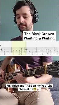 The Black Crowes - Wanting & Waiting guitar lesson / play along 🎶😀 open G