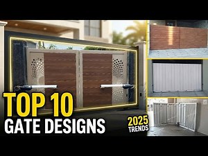 Top 10 Modern Gate Designs #gatedesign #bestgatedesign #msgate #slidinggate #irongate #swing #design