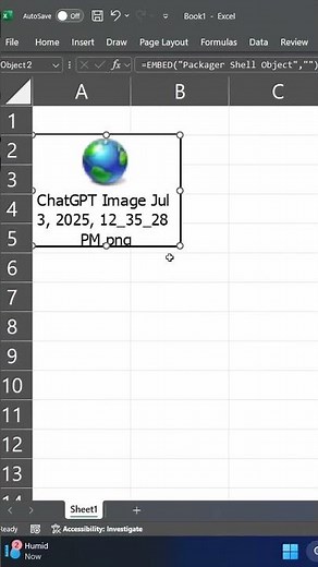 How to Attach a FILE or PDF to a Cell in Excel #excel #attachfile #attachpdf