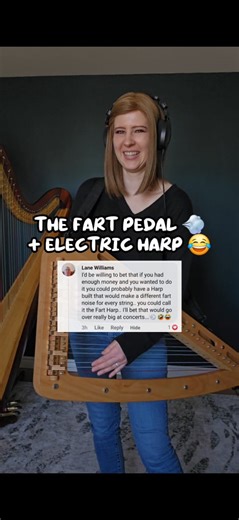 37K views · 762 reactions | Why make a harp for it when you can have a pedal that does the job  All thanks goes to The Fart Pedal Number 2. Electric lever harp: Harp-e #harp #ELECTRICharp #thefartpedal #fart #guitar #effectspedals #harpe | Kristan Toczko | Facebook