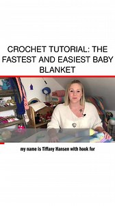 Crochet Tutorial: The Fastest and Easiest Baby Blanket | DailyCrochet.com
