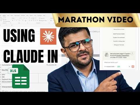 📊 Claude with Excel for FP&A - Complete Marathon Video | Ft. Asif Masani