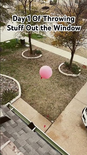 Throwing Stuff out the Window, Day 1 #ThrowingOutTheWindow #WindowFails#windows #funnymoments #sigma