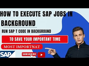 How to schedule SAP jobs in background to Save your time II How to Execute T code in background II
