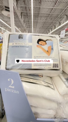 Set de almohadas memory foam antibacreriales en Sam’s Club #compras #tiendas #shopping #novedades #almohadas #samsclub #style #comodidad | Comprando y probando