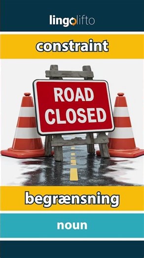 🇬🇧🇩🇰 constraint - begrænsning : learn English : Lad os lære engelsk : vocabulary builder
