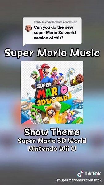 Reply to @codydamrow Super Mario 3D World - Snow Theme #supermario #supermario3dworld