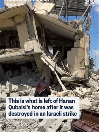 Residents of Nabatiyeh returned to rubble after Israeli strike against Hezbollah destroyed buildings in Lebanon.