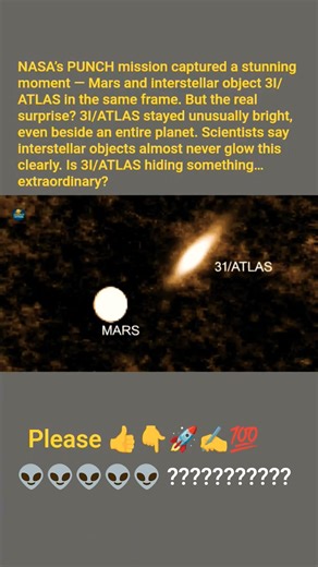 🚨 NASA SHOCKED: 3I/ATLAS Outshines Mars in New PUNCH Mission Footage! 🔭✨