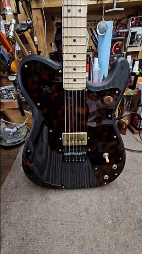 Graph Tech Piezo Ghost Bridge - Gibson PAF Hybrid Guitar #guitarrepair #acoustasonic #telecaster