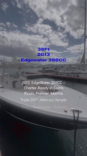 Rica Boats SA on Instagram: "For Sale: 2013 EdgeWater 388CC – Charter-Ready in Costa Rica’s Premier Marina Triple 2014 Mercury Verado 350s | Seakeeper | Furuno Suite | Charter-Ready. $250,000.00 #boatsboatsboats #boatsforsale #boatsofinstagram #brokerage #brokerlife #brokeragent #parati #yachtlife⚓️ #yachting #yachlife"