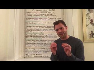 Law - Occupiers' Liability Act 1957 explained