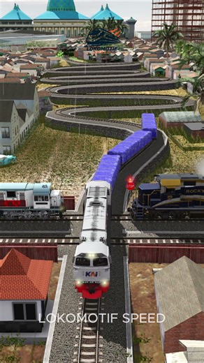 Kereta Api Panjang Saling Tabrak Di Rel Persusulan #train #railway