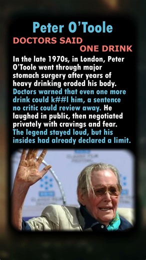 Peter O’Toole’s Late-1970s Warning: “One More Drink” Could End Him