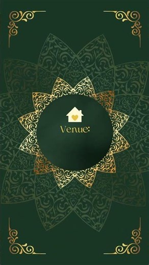 Muslim Wedding Invitation Video | Islamic Nikah Invitation Template | Vista Digital